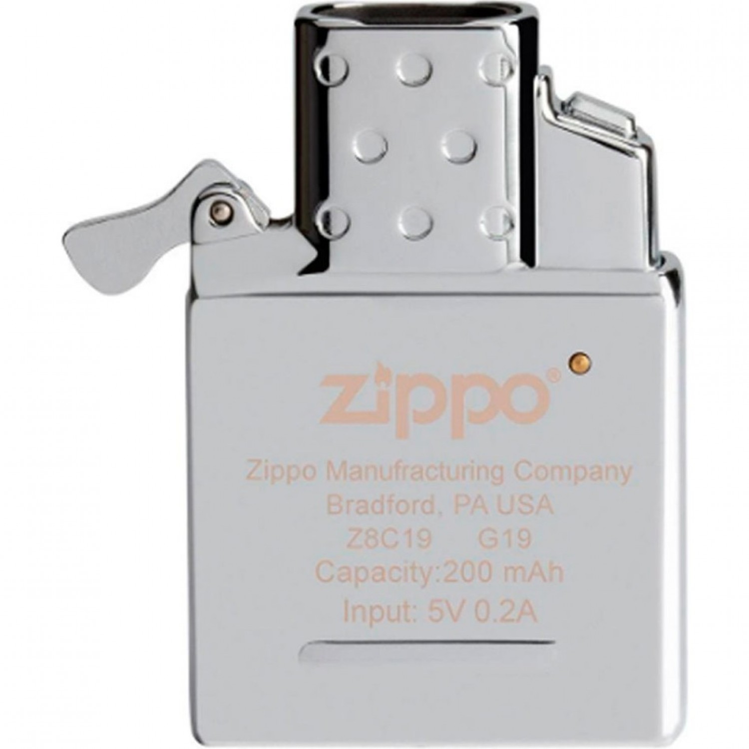 Электронный вставной блок для широкой зажигалки ZIPPO, нержавеющая сталь  65828. Купить Аксессуары на Официальном Сайте ZIPPO в России.