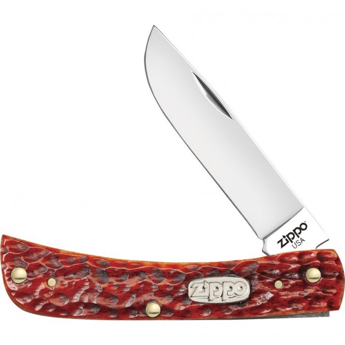 Нож перочинный ZIPPO CHESTNUT BONE STANDARD JIGGED SODBUSTER JR + ЗАЖИГАЛКА 50569_207