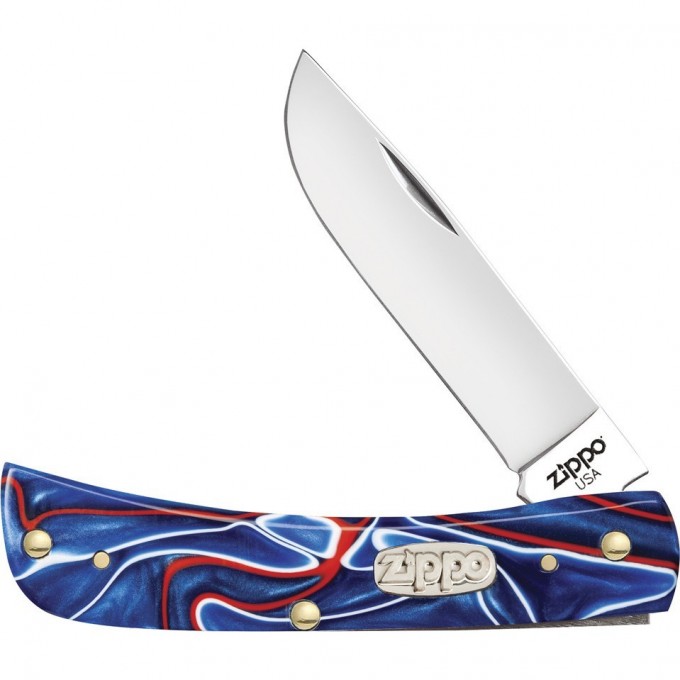 Нож перочинный ZIPPO PATRIOTIC KIRINIT SMOOTH SODBUSTER JR + ЗАЖИГАЛКА 50510_207
