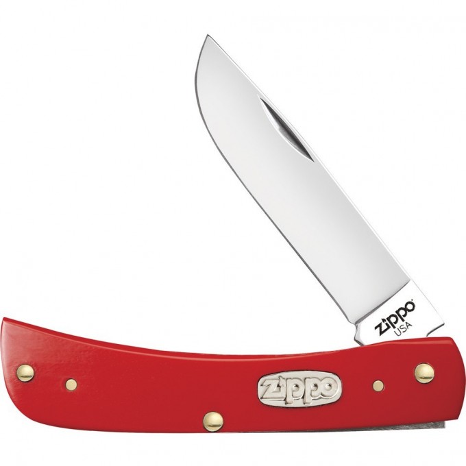 Нож перочинный ZIPPO RED SYNTHETIC SMOOTH SODBUSTER JR + ЗАЖИГАЛКА 50517_207