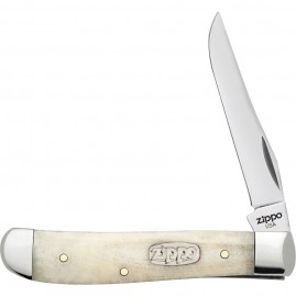 Нож перочинный ZIPPO SMOOTH NATURAL BONE MINI TRAPPER + ЗАЖИГАЛКА 50559_207