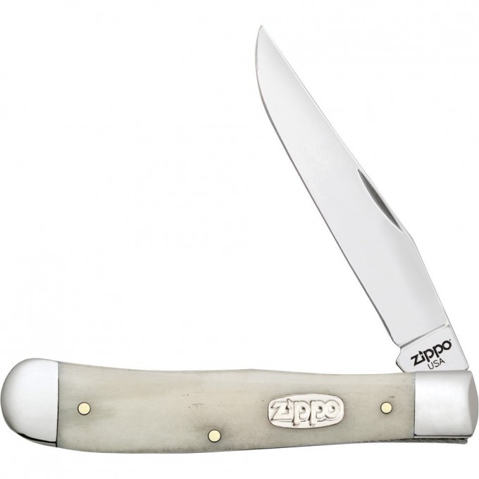 Нож перочинный ZIPPO SMOOTH NATURAL BONE TRAPPER + ЗАЖИГАЛКА 50545_207