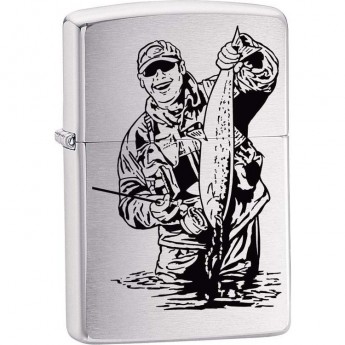 Зажигалка ZIPPO 200 FISHERMAN WITH FISH