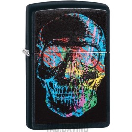 Зажигалка ZIPPO SKULL DESIGN BLACK MATTE 28042 Зажигалка ZIPPO SKULL DESIGN BLACK MATTE 28042