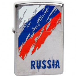 Зажигалка ZIPPO 207 RUSSIA FLAG