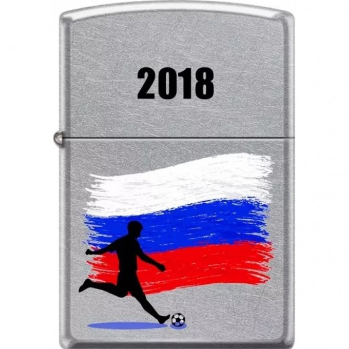 Зажигалка ZIPPO 207 RUSSIAN SOCCER 2018 с ЧМ Мира по футболу 2018