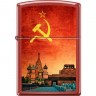 Зажигалка ZIPPO 233 SOVIET DESIGN с Красной Москвой